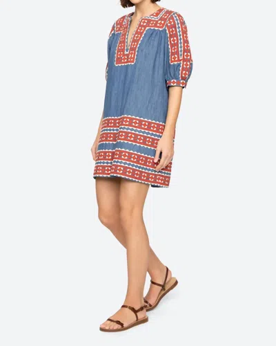 Sea Stina Chambray Mini Dress In Multi