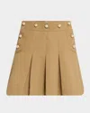 Sea Suzette Pleated Mini Skirt In Multi