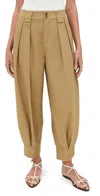 Sea Suzette Sportswear Balloon Pants Khaki In Brown