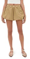 Sea Suzette Sportswear Bubble Shorts Khaki