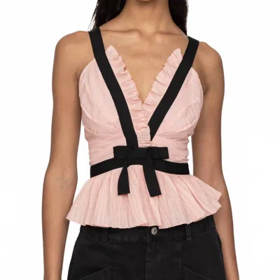 Sea Thalia Ramie Tank Top In Blush In Pattern