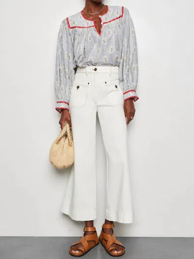 Sea Tima Top In Multicolor In White