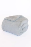 Sea To Me Blankets Carmel Cuddle Faux Fur Travel Throw Blanket In Blue