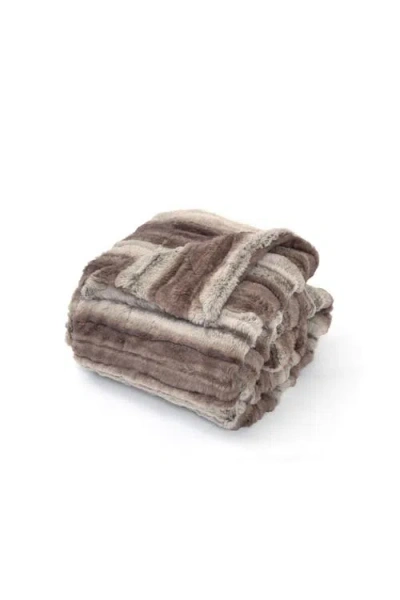 Sea To Me Blankets Mount Shasta Faux Fur Throw Blanket