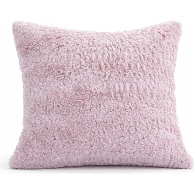 Sea To Me Blankets Pacific Faux Fur Pillow In Pink
