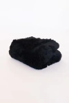 Sea To Me Blankets San Francisco Shag Faux Fur Throw Blanket In Black