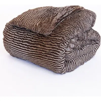 Sea To Me Blankets Tahoe Tranquility Faux Fur Throw Blanket In Multi