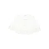 Sea Lace-trimmed Buttoned Blouse In White