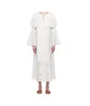 Sea Vale Capelet Maxi Dress In White