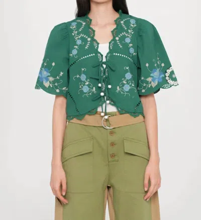 Sea Vesna Crop Top In Green