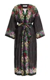 Sea Viktoria Cotton-blend Floral Robe In Multi