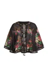 Sea Viktoria Cotton-blend Floral Top In Multi