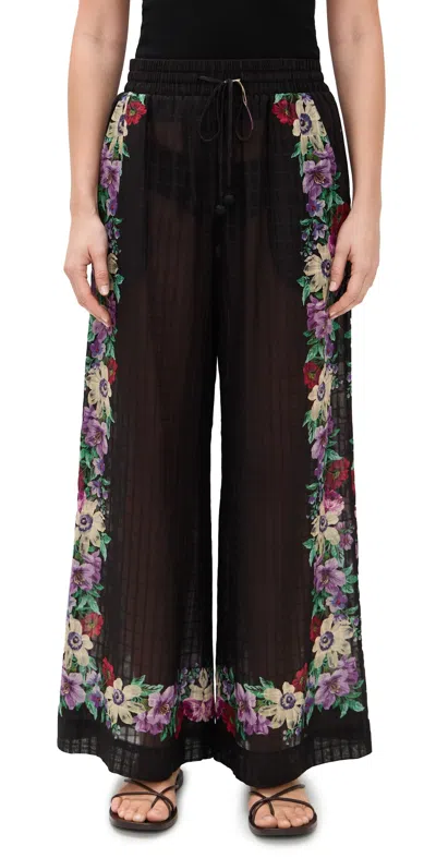 Sea Viktoria Print Pants Multi In Black