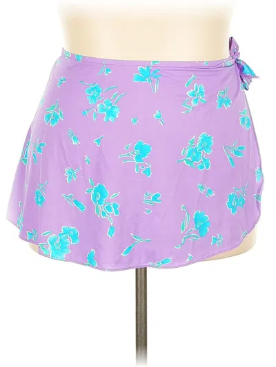 Pre-owned Sea Waves Swimsuit Cover Up In Purple