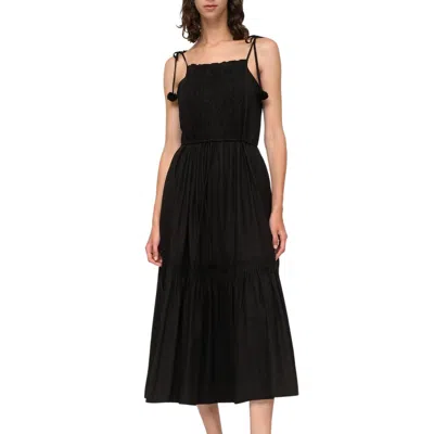 Sea Willa Smocked Dress In Black