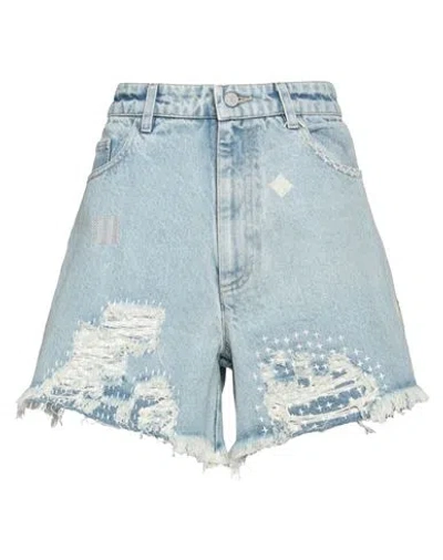 Sea Woman Denim Shorts Blue Size 4 Cotton