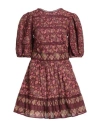 Sea Woman Mini Dress Plum Size 8 Cotton In Purple