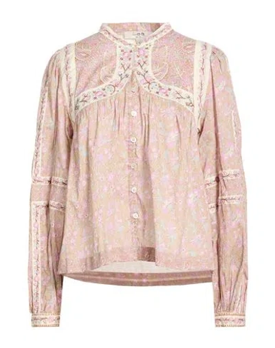 Sea Woman Shirt Lilac Size M Cotton In Pink