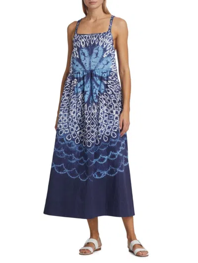 Sea Women's Blythe Tie-dye Maxi Dress In Blue