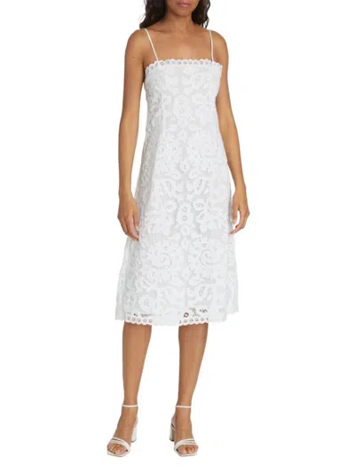 Sea Women's Lovina Embroidered Cotton Midi-dress In Cream