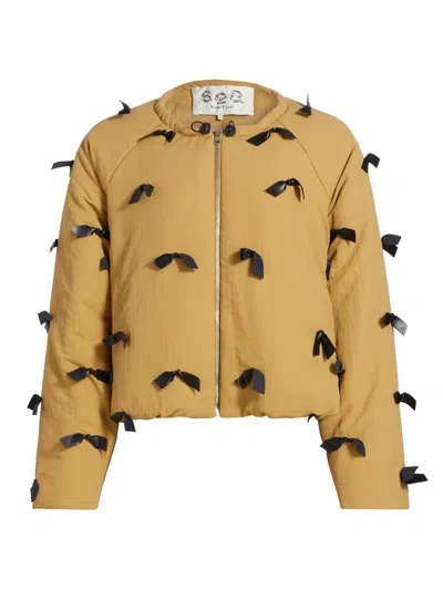 Sea Women's Lucienne Bow Zip-front Jacket In Brown