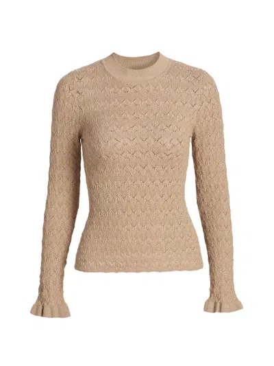 Sea Women's Ruby Pointelle-knit Sweater In Gold
