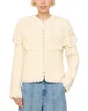 Sea Wright Crochet Cape Jacket In Neutral