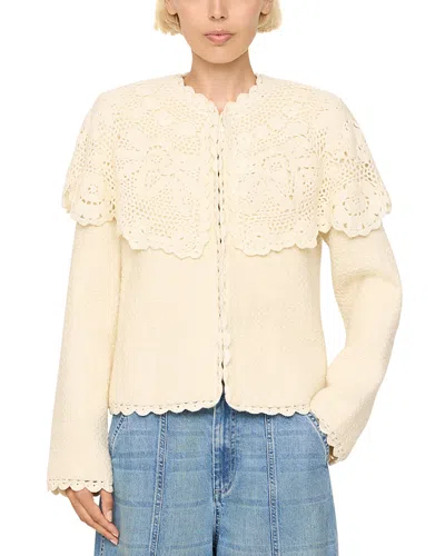 Sea Wright Crochet Cape Jacket In Neutral