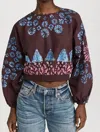 Sea Yana Tie Dye Top In Rose In Brown