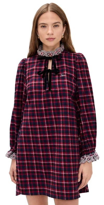 Sea Zahara Sleepwear Night Shirt Red In Purple