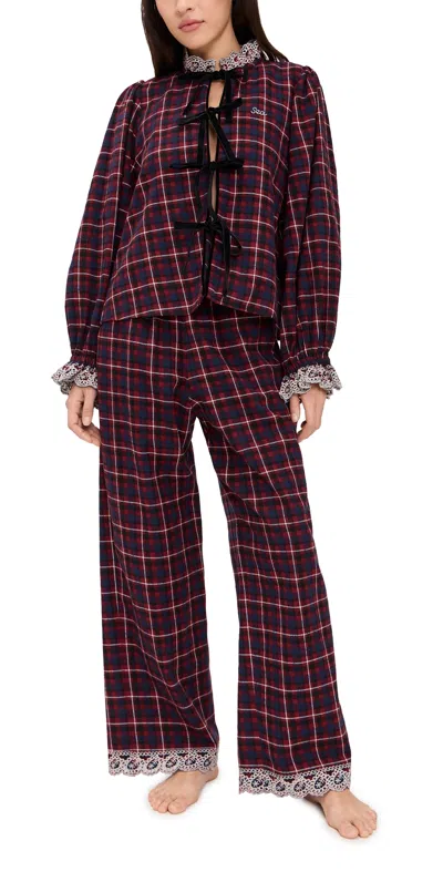 Sea Zahara Sleepwear Pj Set Red In Purple