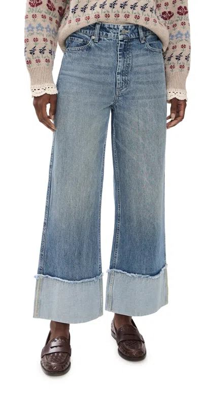 Sea Zayna Denim Straight Leg Jeans Blue