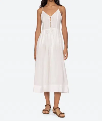 Sea Zora Midi Dress In Pearl In White