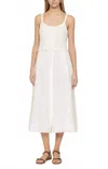 Sea Zora Tank Button Down Dress In Pearl In White