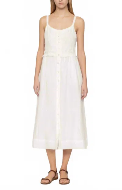 Sea Zora Tank Button Down Dress In Pearl