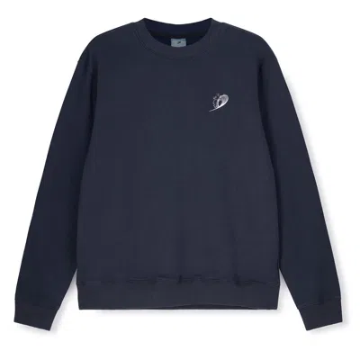 Sea_washed Women's Classic Statement Sweater, Midnight Blue
