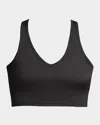 Seaav Coast To Coast V-neck Bra Top In Black