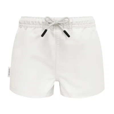Seabass Men's Uv Swim Short Pearl White - Solid