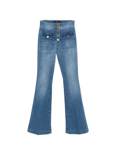Seafarer Anais Button Patch Pocket Denim In Blue