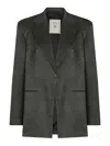Seafarer Astro Jacket Back Vent Button Cuffs In Black