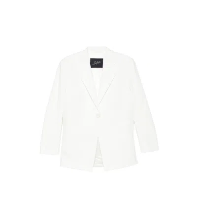 Seafarer Astro Single-breasted Blazer In White