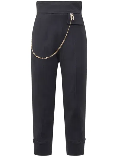 Seafarer Audrey Trousers With Chain In Blue