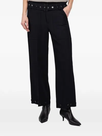 Seafarer Belted Trousers In Black