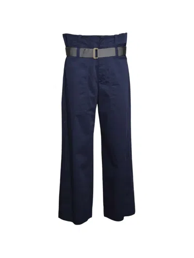 Seafarer Belted Trousers In Black