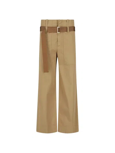 Seafarer Belted Trousers In Brown