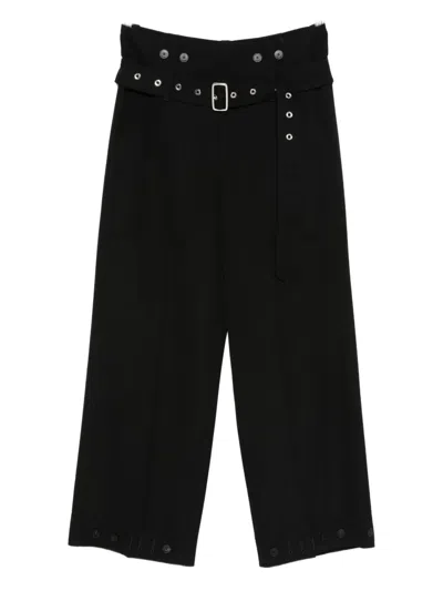SEAFARER BELTED WIDE-LEG TROUSERS