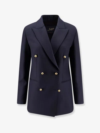 Seafarer Berry Virgin Wool Blazer In Blue