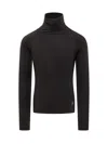 Seafarer Black Turtle Neck Sweaters In Black