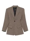 Seafarer Houndstooth-pattern Single-breasted Blazer In Brown