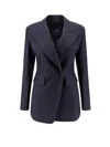 Seafarer Gilda Tailored Jacket Back Vent Lapels In Blue